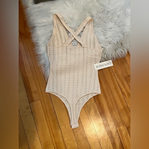 Ronny Kobo Eliora Open Knit Bodysuit - Picture 4 of 5